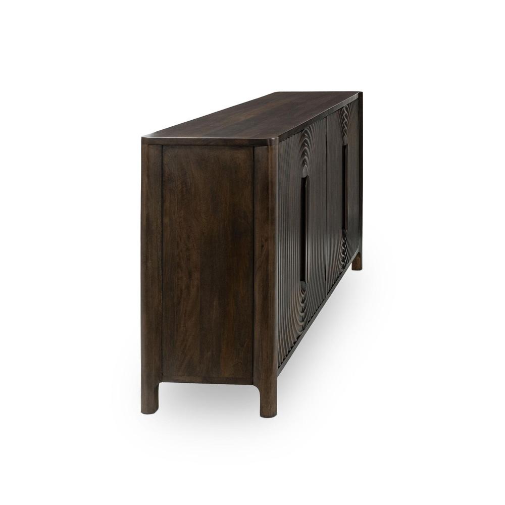 Classic Home - Colson 4-Door Mango Wood Buffet Sideboard In Dark Brown - 52010965 veiw 5