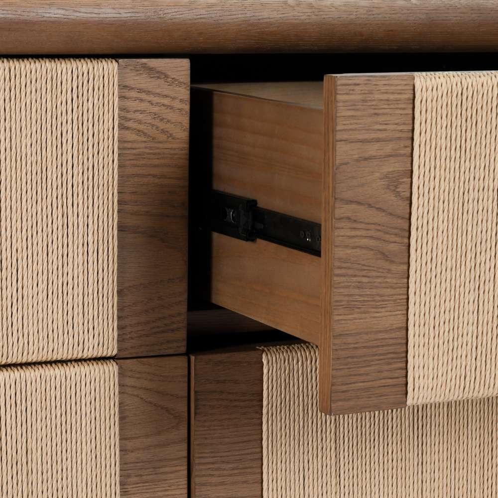 Classic Home - Corda Oak Veneer 6Dwr Dresser Nut Brown/Natural - 52004148 veiw 4