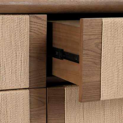 Classic Home - Corda Oak Veneer 6Dwr Dresser Nut Brown/Natural - 52004148 veiw 4