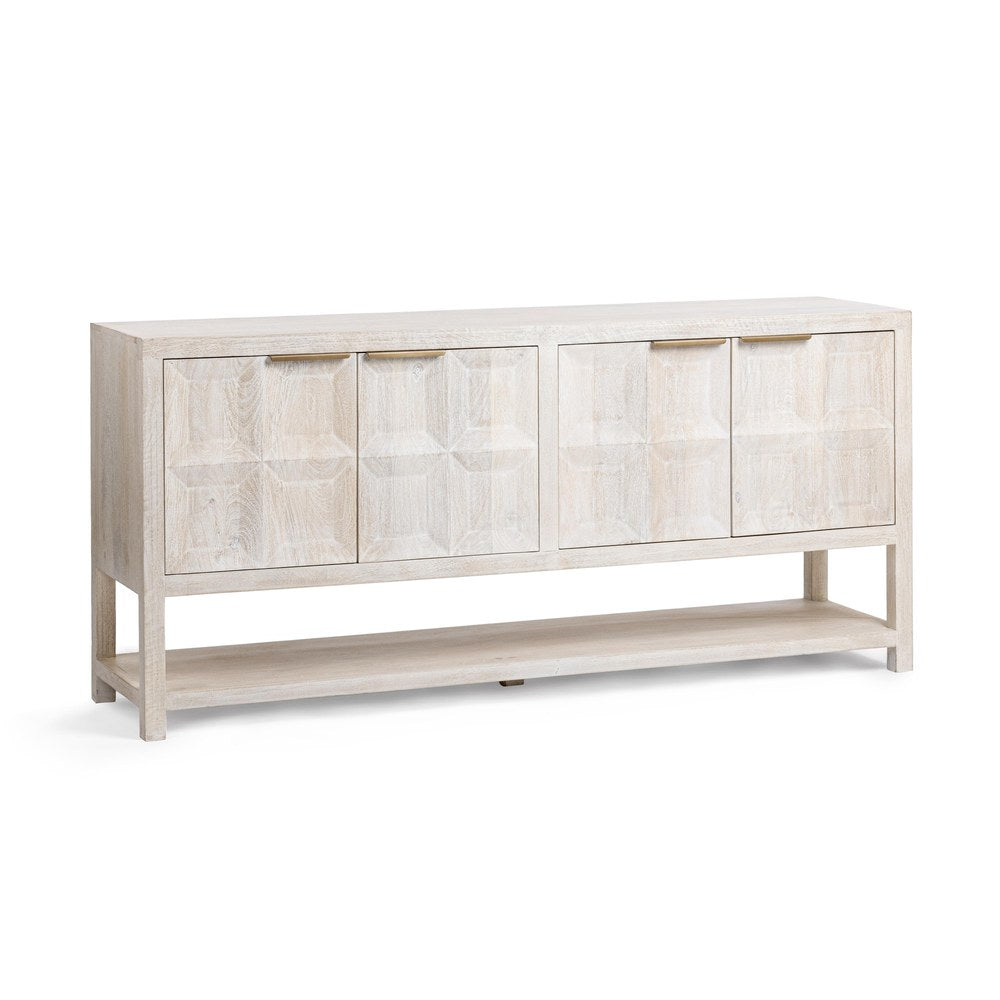 Classic Home - Costa Mango Wood Cabinet - Cream - 52011039 view 1
