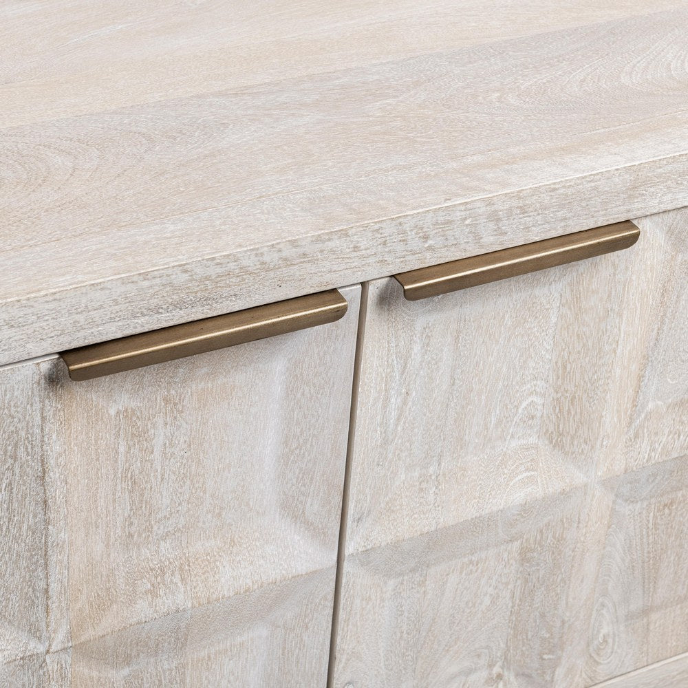 Classic Home - Costa Mango Wood Cabinet - Cream - 52011039 view 5