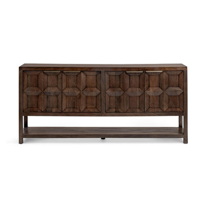 Classic Home - Costa Mango Wood Cabinet - Tundra Brown - 52011038 view 2