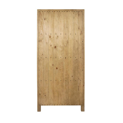 Classic Home - Crest 79in Reclaimed Pine Wood Curio Cabinet Cabin In Natural - 52004185 veiw 2