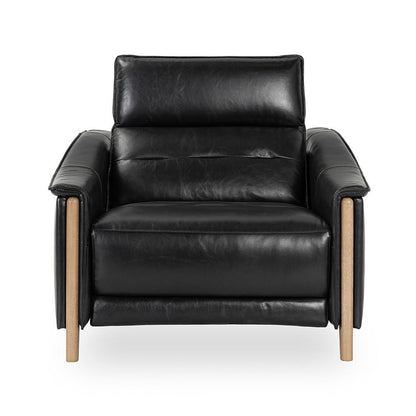 Classic Home  - Cullman Leather Power Recliner Accent Chair - Black - 2208RE11 veiw 2