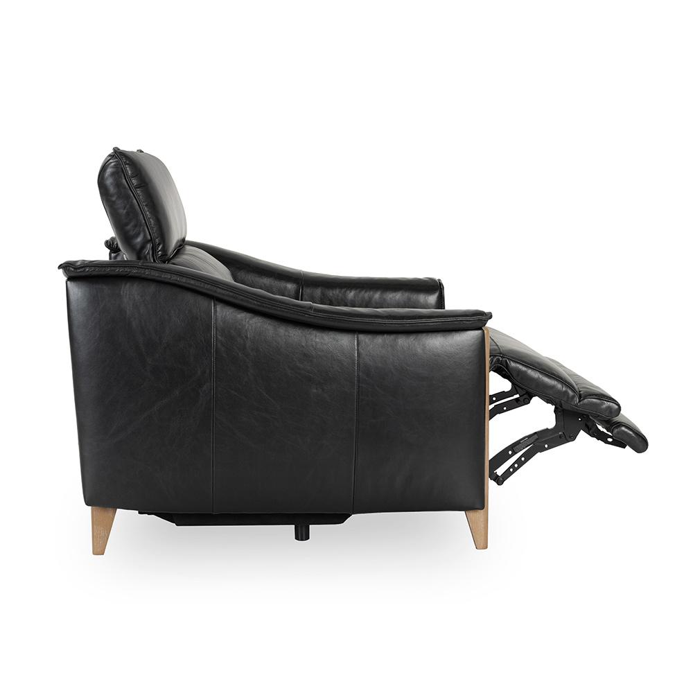 Classic Home  - Cullman Leather Power Recliner Accent Chair - Black - 2208RE11 veiw 5