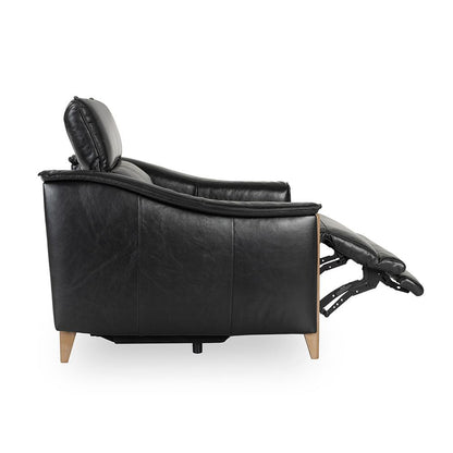 Classic Home  - Cullman Leather Power Recliner Accent Chair - Black - 2208RE11 veiw 5