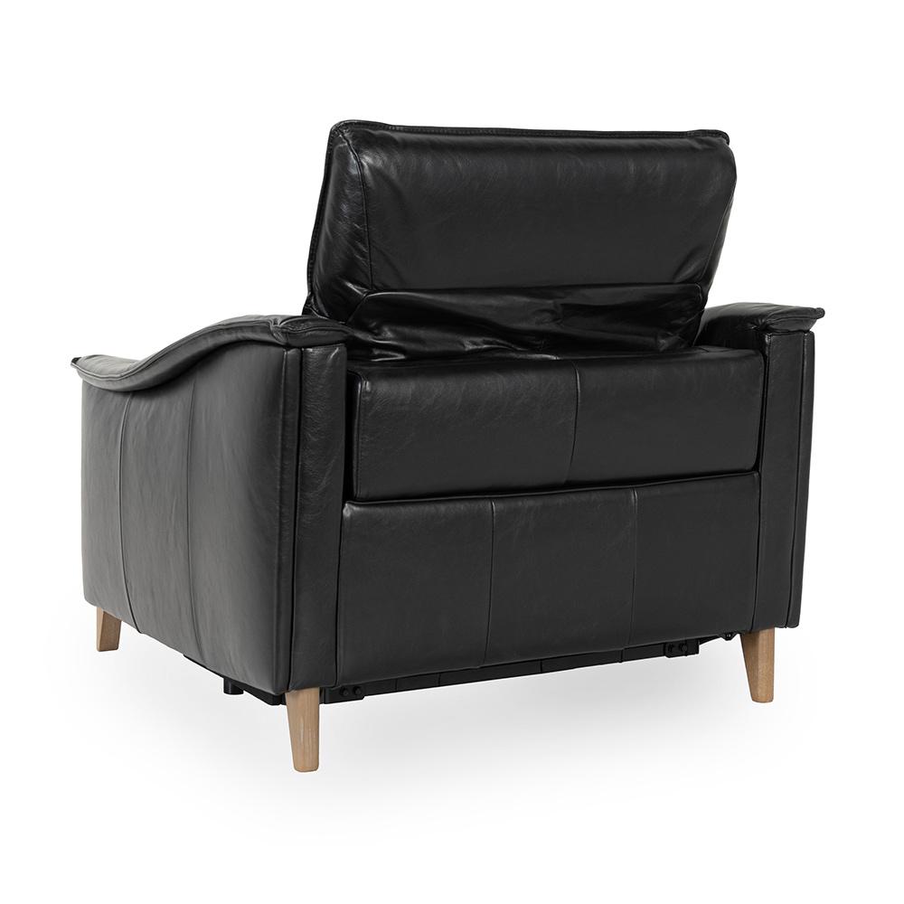 Classic Home  - Cullman Leather Power Recliner Accent Chair - Black - 2208RE11 veiw 6