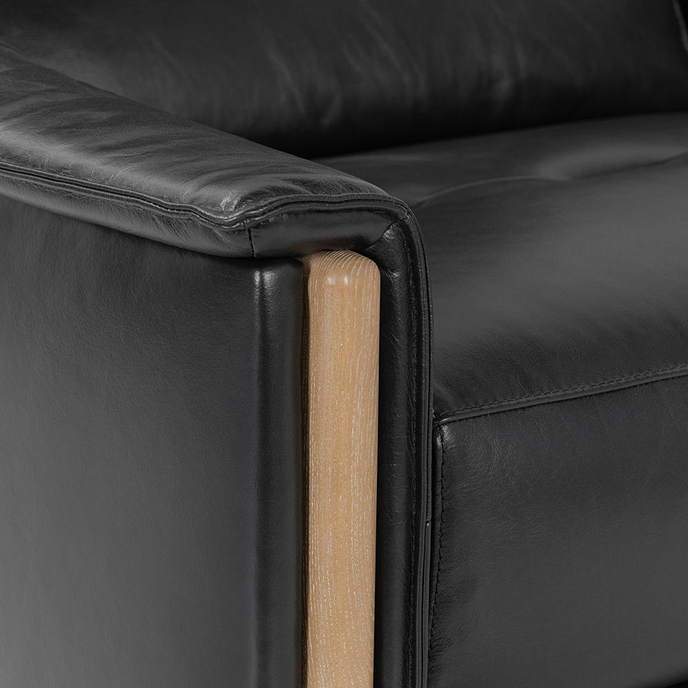 Classic Home  - Cullman Leather Power Recliner Accent Chair - Black - 2208RE11 veiw 7