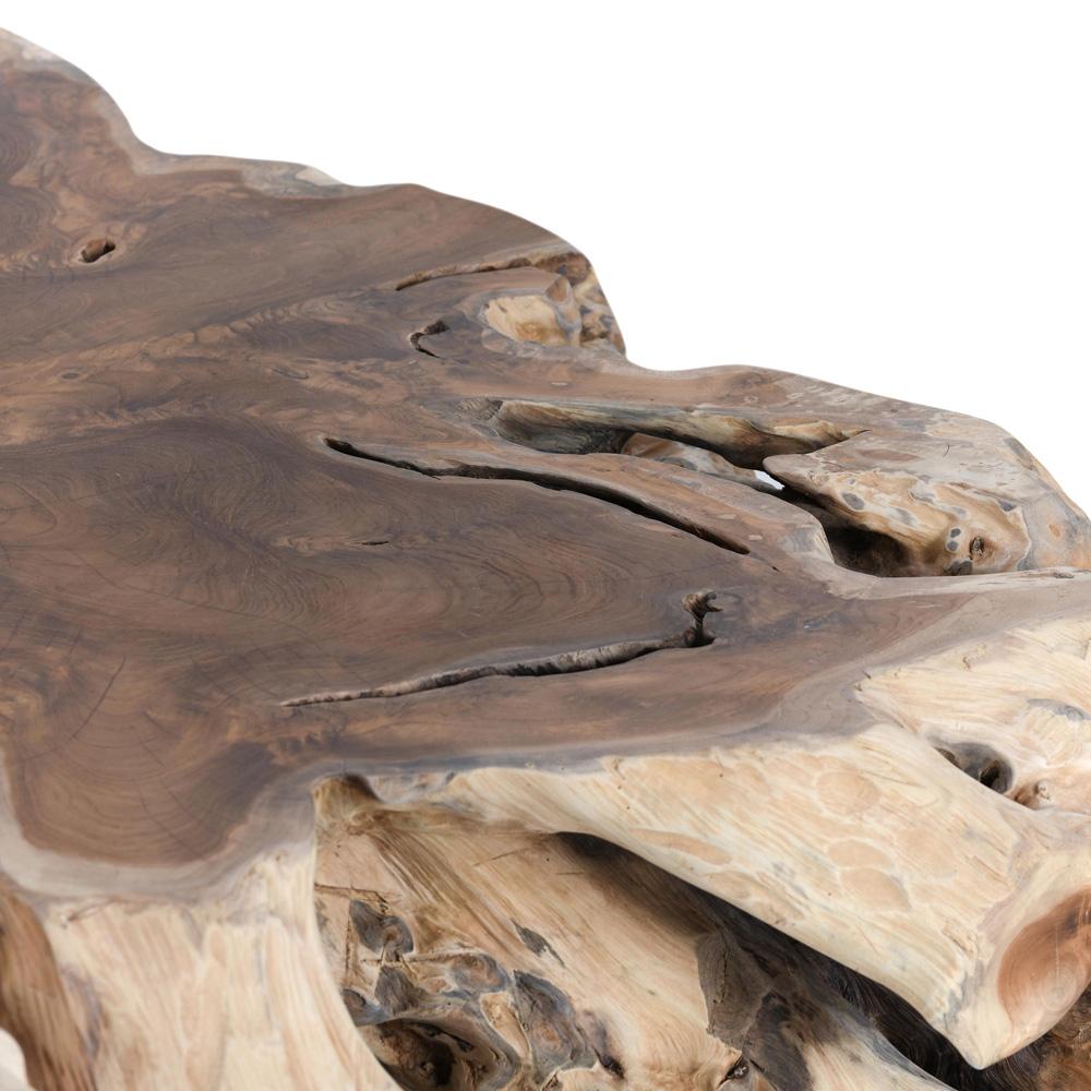 Classic Home - Cypress Natural Root Teak Wood Coffee Table - 51005353 veiw 3