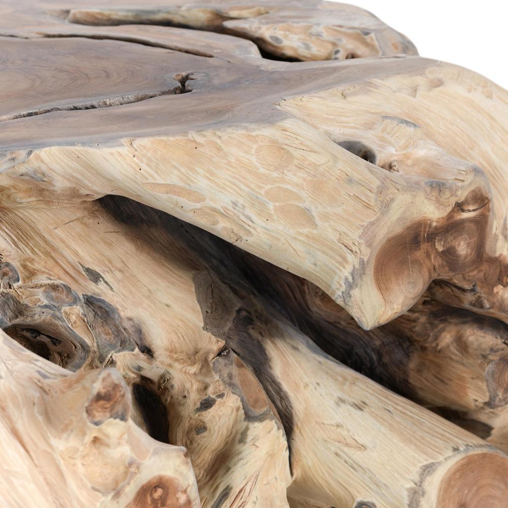 Classic Home - Cypress Natural Root Teak Wood Coffee Table - 51005353 veiw 5