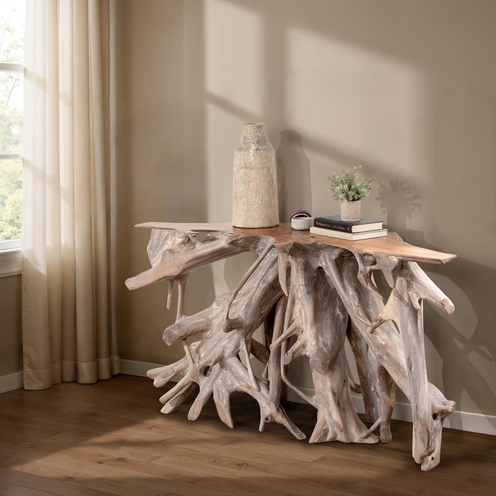Classic Home - Cypress Root Console Table 59-60in - 51000001 veiw 5