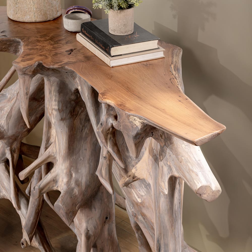 Classic Home - Cypress Root Console Table 59-60in - 51000001 veiw 6