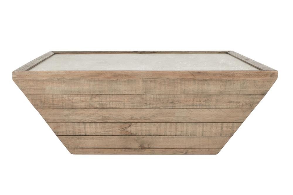 Classic Home - Dalton Square  Reclaimed Pine Wood Coffee Table - 51031258 veiw 1