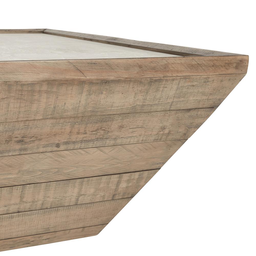 Classic Home - Dalton Square  Reclaimed Pine Wood Coffee Table - 51031258 veiw 2