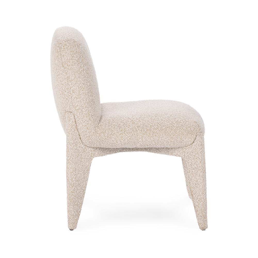 Classic Home  - Danson Upholstered Fabric Dining Chair - Cream - 53006345 veiw 3