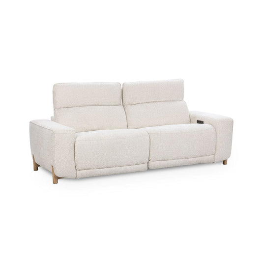Classic Home - Darrow Zero Gravity Power Recliner Upholstered Fabric Sofa - Ivory - 2220SF11