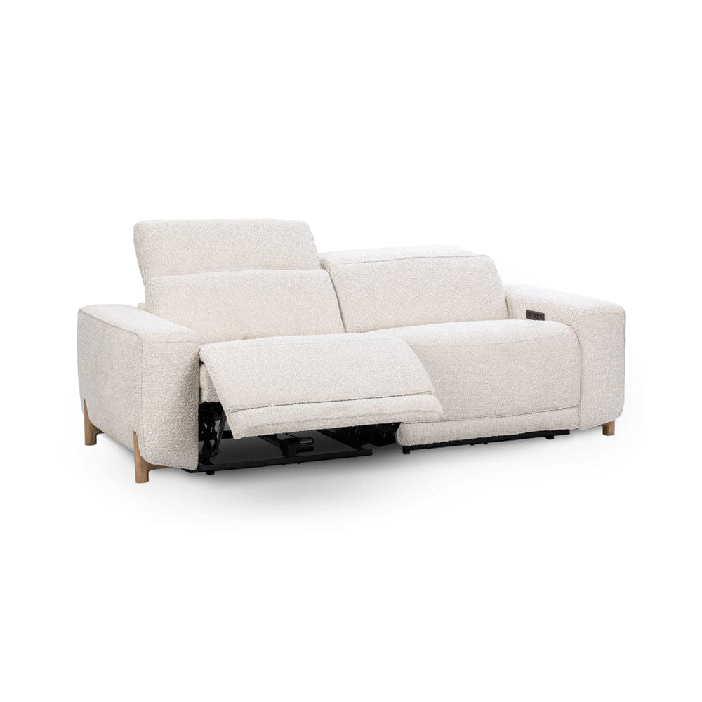 Classic Home - Darrow Zero Gravity Power Recliner Upholstered Fabric Sofa - Ivory - 2220SF11