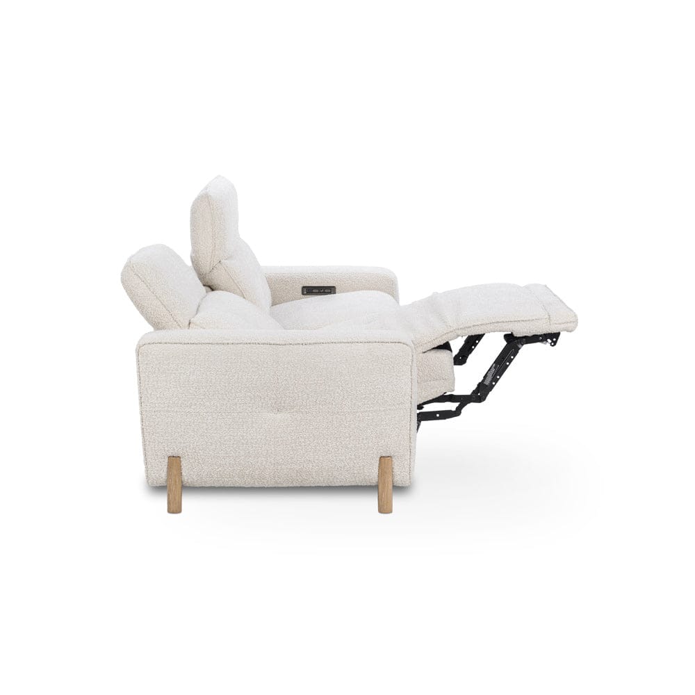 Classic Home - Darrow Zero Gravity Power Recliner Upholstered Fabric Sofa - Ivory - 2220SF11