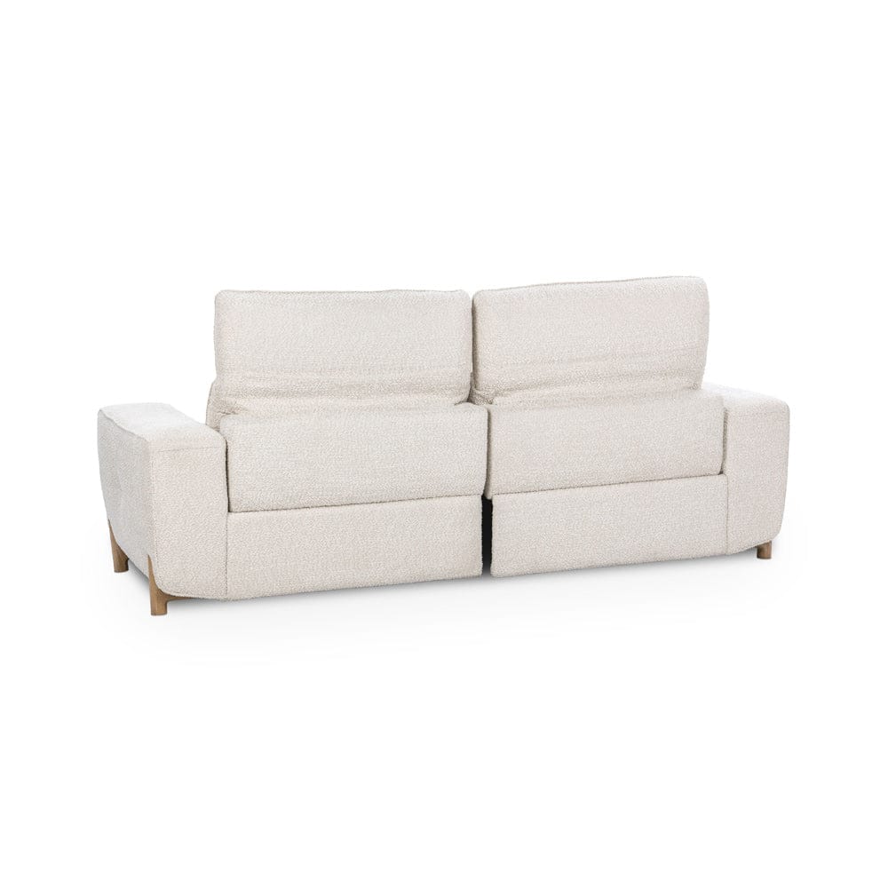 Classic Home - Darrow Zero Gravity Power Recliner Upholstered Fabric Sofa - Ivory - 2220SF11
