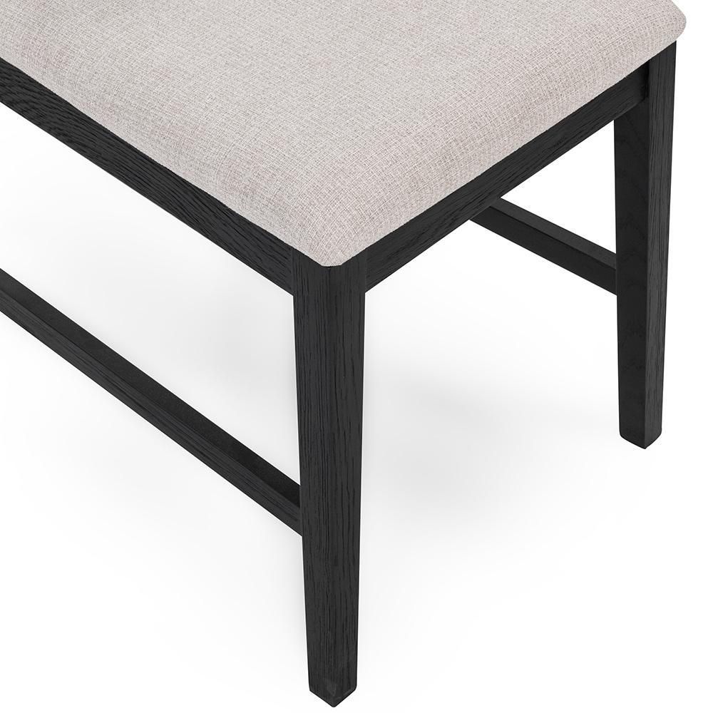 Classic Home  - Deavon Set of 2 Oak Wood Dining Chair in Black - 53006339 veiw 2