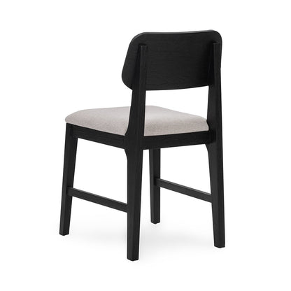 Classic Home  - Deavon Set of 2 Oak Wood Dining Chair in Black - 53006339 veiw 6