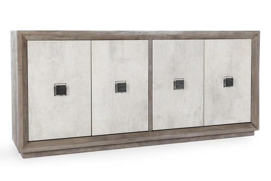 Classic Home - Denver 80in Wood Distressed Gray Sideboard Buffet - 52004066 veiw 1