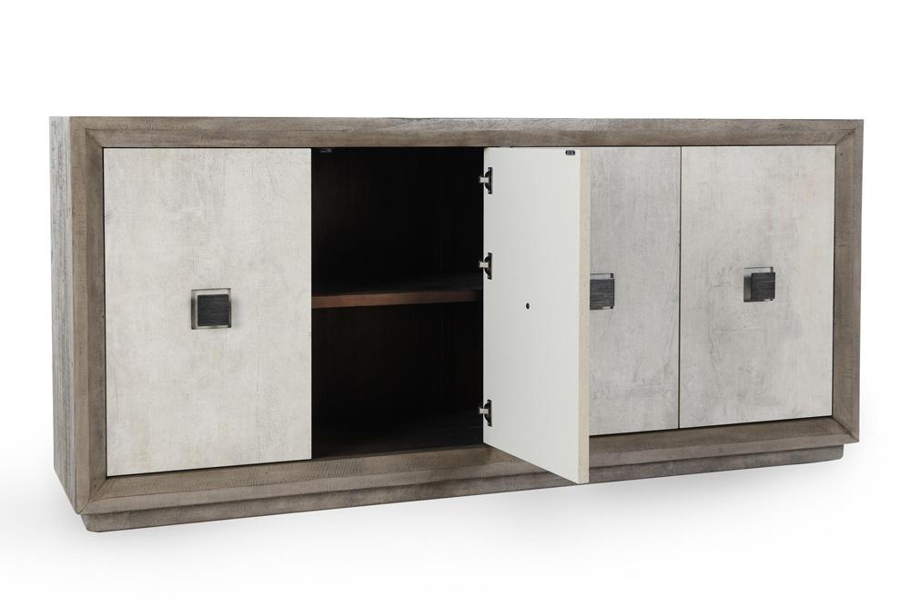 Classic Home - Denver 80in Wood Distressed Gray Sideboard Buffet - 52004066 veiw 4