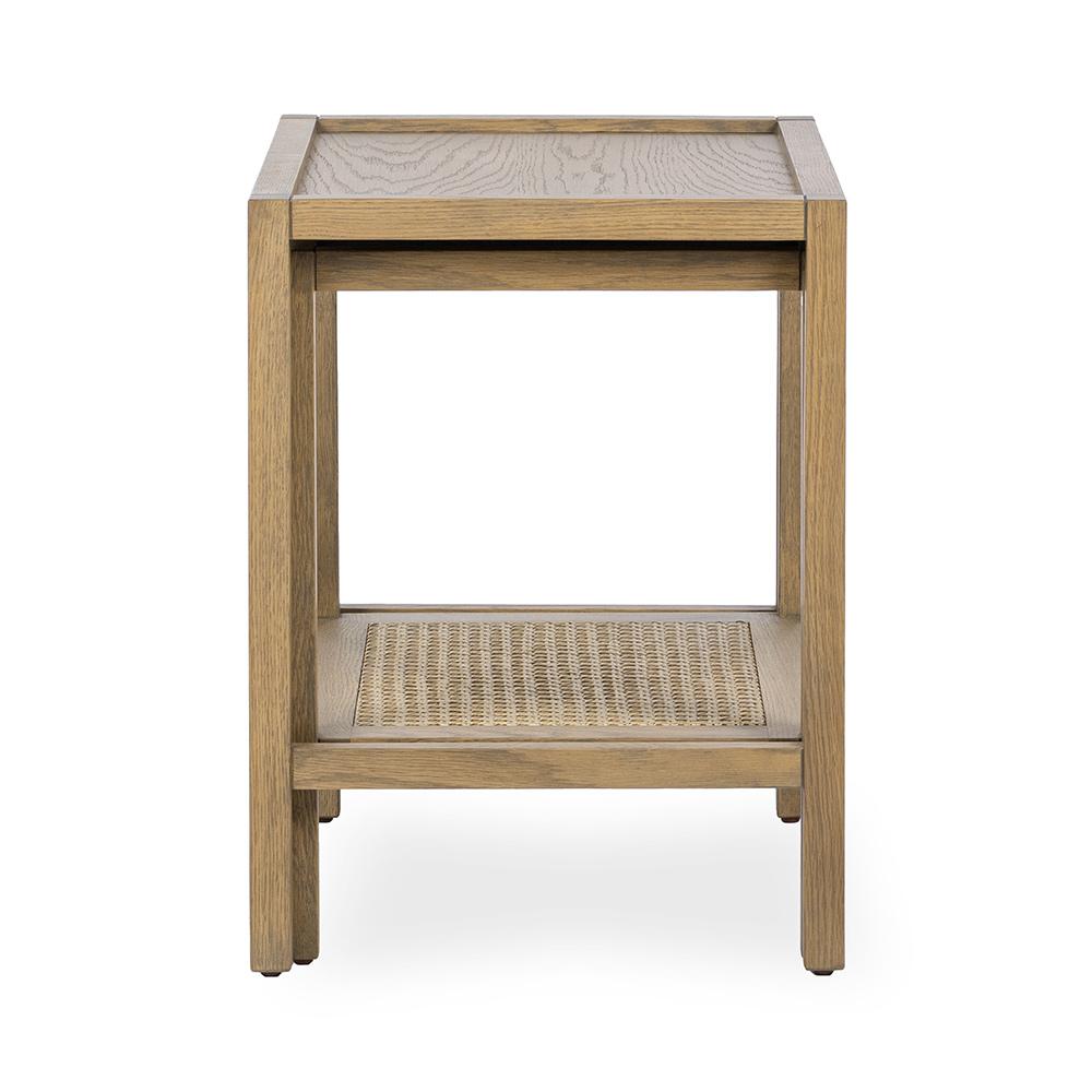 Classic Home  - Devin Oak Wood Nesting End Table - Latte Brown - 51031751 veiw 5