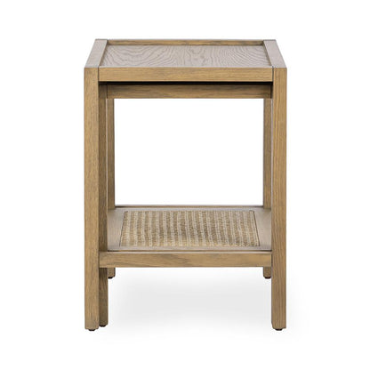 Classic Home  - Devin Oak Wood Nesting End Table - Latte Brown - 51031751 veiw 5