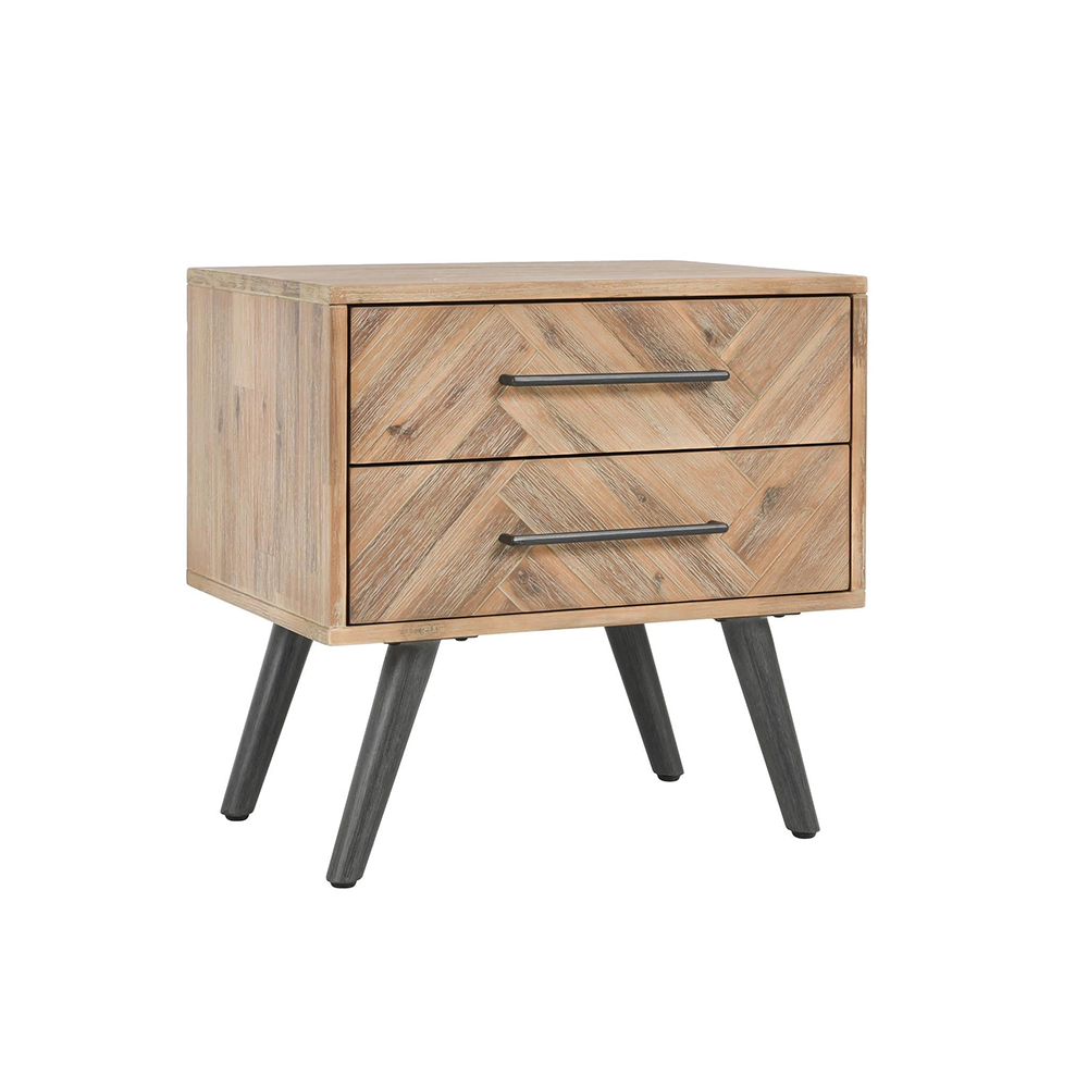 Classic Home - Dexter 2 Drawer Nightstand - Multi Natural - 52005517 view 1