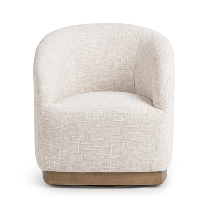 Classic Home - Diah Swivel Accent Chair - Toasted White - 53006692 view 2