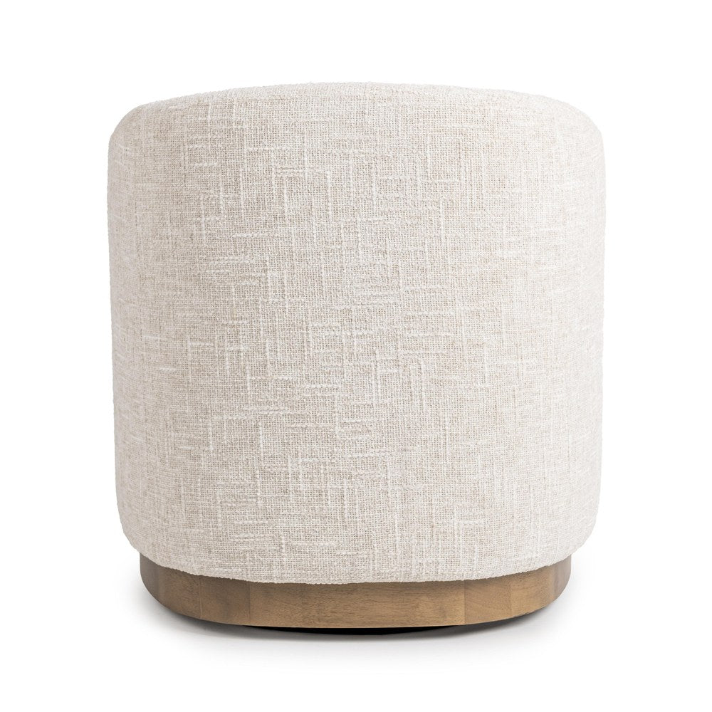 Classic Home - Diah Swivel Accent Chair - Toasted White - 53006692 view 4