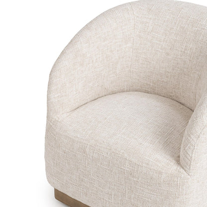 Classic Home - Diah Swivel Accent Chair - Toasted White - 53006692 view 6