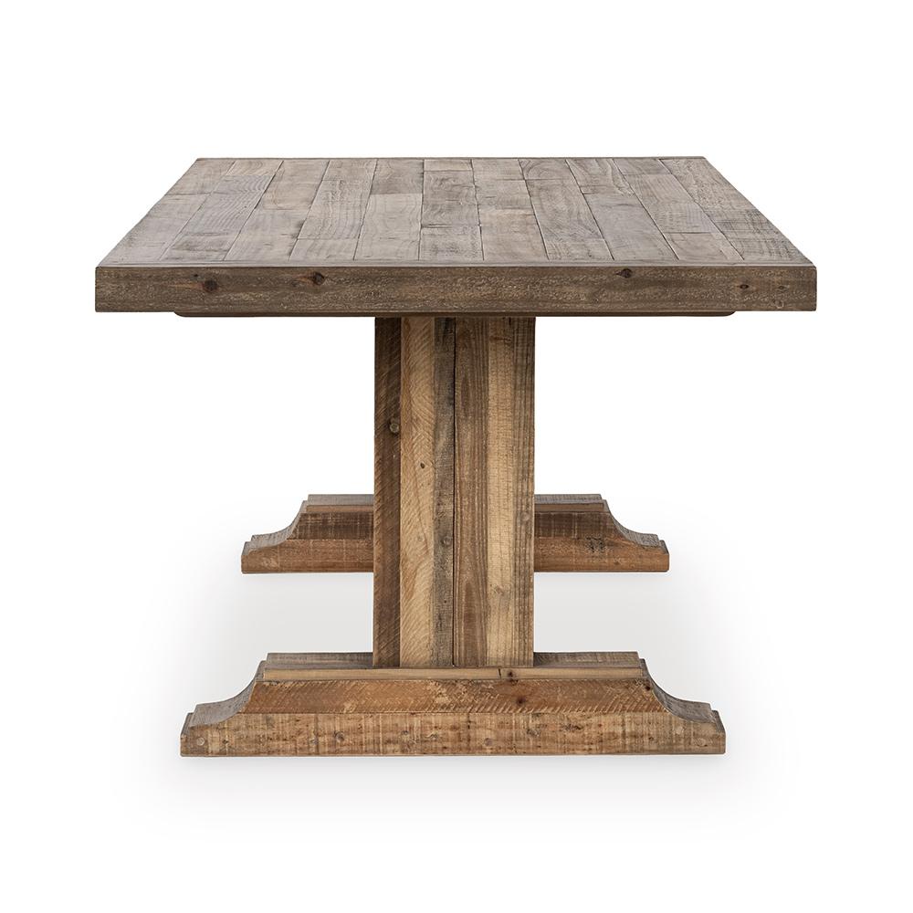 Classic Home  - Dita Reclaimed Pine Wood Dining Table - Aged Pine - 51031686 veiw 3