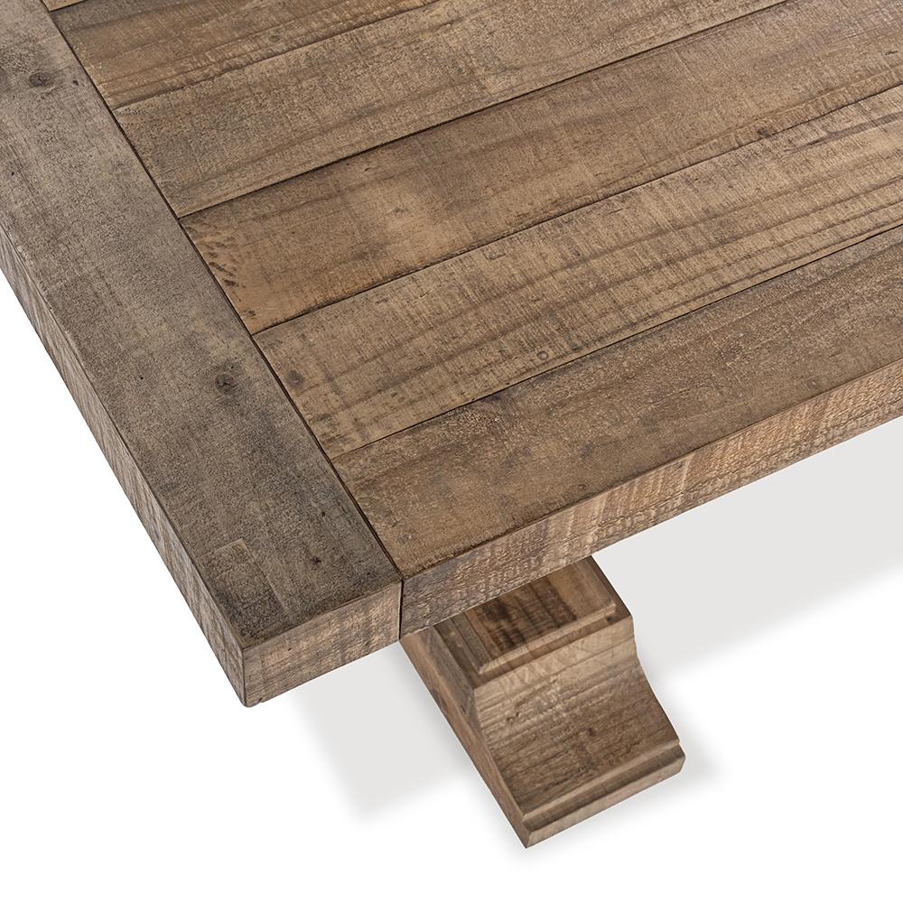 Classic Home  - Dita Reclaimed Pine Wood Dining Table - Aged Pine - 51031686 veiw 5