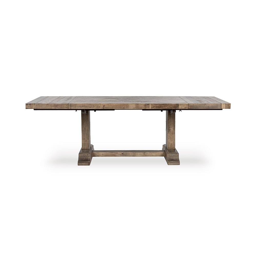 Classic Home  - Dita Reclaimed Pine Wood Extendable Dining Table - Aged Pine - 51031711 veiw 2