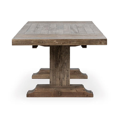 Classic Home  - Dita Reclaimed Pine Wood Extendable Dining Table - Aged Pine - 51031711 veiw 3