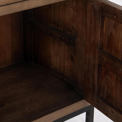 Classic Home  - Dita Reclaimed Pine Wood Sideboard Buffet - Aged Pine - 52004190 veiw 7