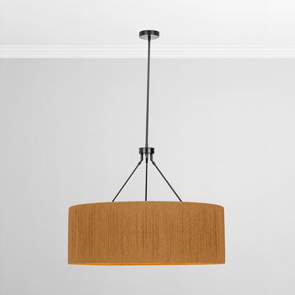 Classic Home  - Dobson Rattan Rope Chandelier - Natural/ Black - 56004276 veiw 1