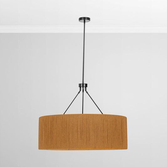 Classic Home  - Dobson Rattan Rope Chandelier - Natural/ Black - 56004276 veiw 1