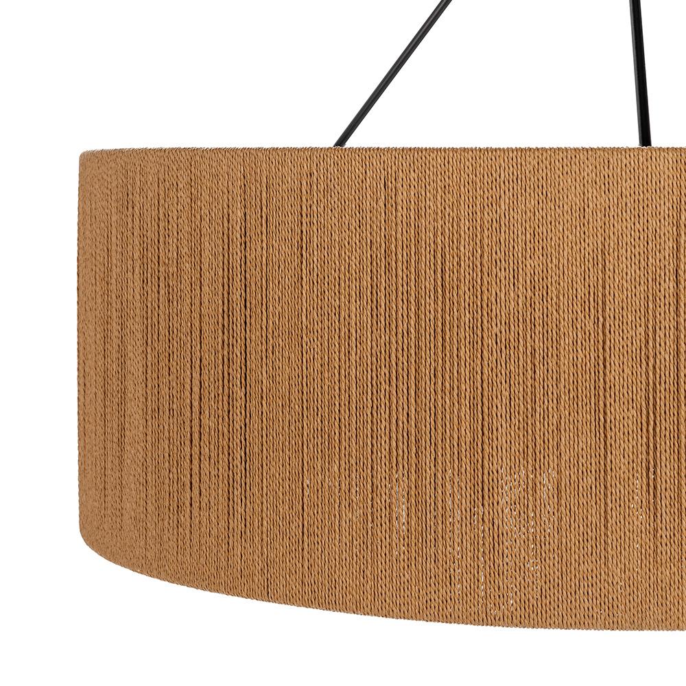 Classic Home  - Dobson Rattan Rope Chandelier - Natural/ Black - 56004276 veiw 4