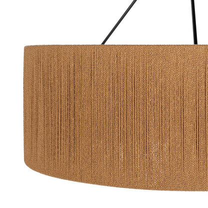 Classic Home  - Dobson Rattan Rope Chandelier - Natural/ Black - 56004276 veiw 4