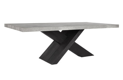 Classic Home - Durant 84in Dining Table Black/Antique Gray - 51031237 veiw 1