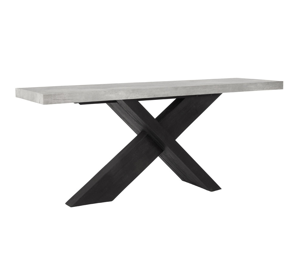 Classic Home - Durant Console Table Black/Antique Gray - 51031239 veiw 1