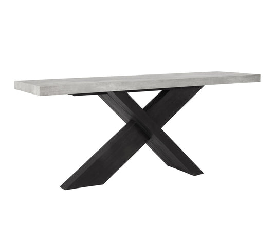 Classic Home - Durant Console Table Black/Antique Gray - 51031239 veiw 1