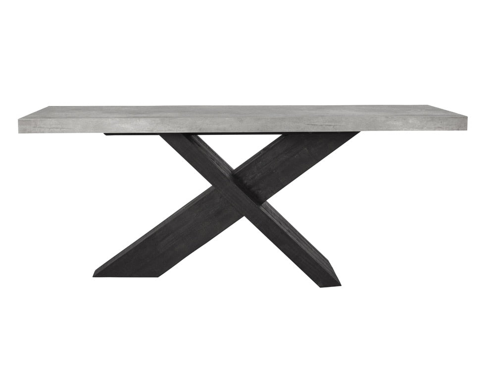 Classic Home - Durant Console Table Black/Antique Gray - 51031239 veiw 2