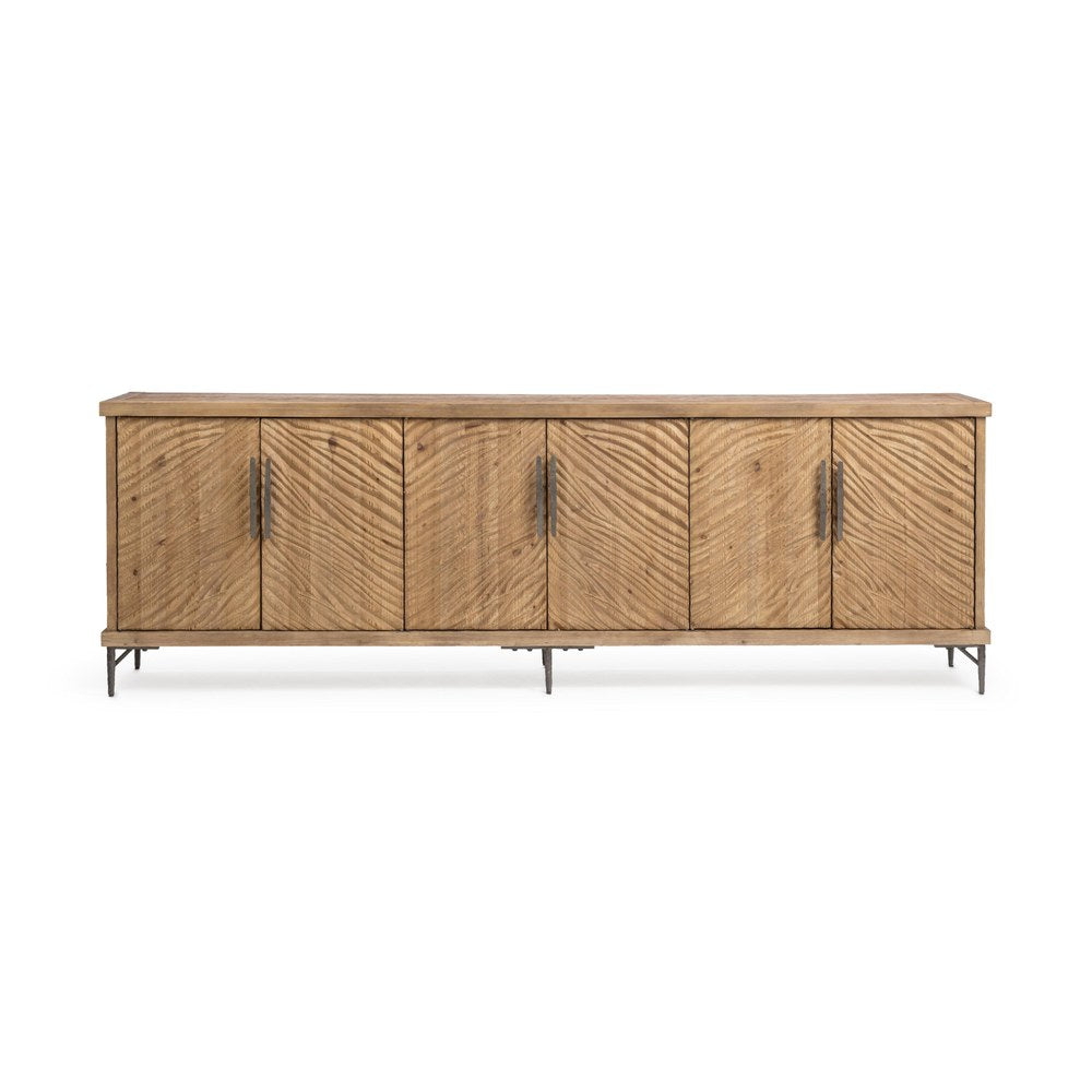 Classic Home - Edison Reclaimed Pine Sideboard - Sandy Cove Brown - 52004767 view 2
