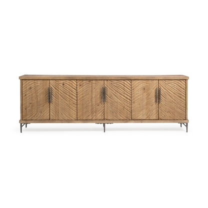 Classic Home - Edison Reclaimed Pine Sideboard - Sandy Cove Brown - 52004767 view 2
