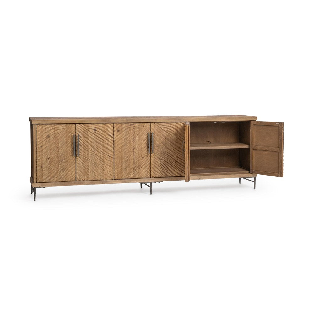 Classic Home - Edison Reclaimed Pine Sideboard - Sandy Cove Brown - 52004767 view 3