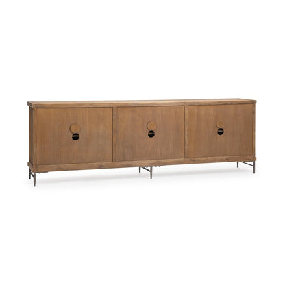 Classic Home - Edison Reclaimed Pine Sideboard - Sandy Cove Brown - 52004767 view 4